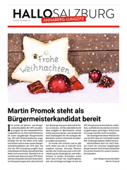 SPÖ Infoblatt Weihnachten 2018